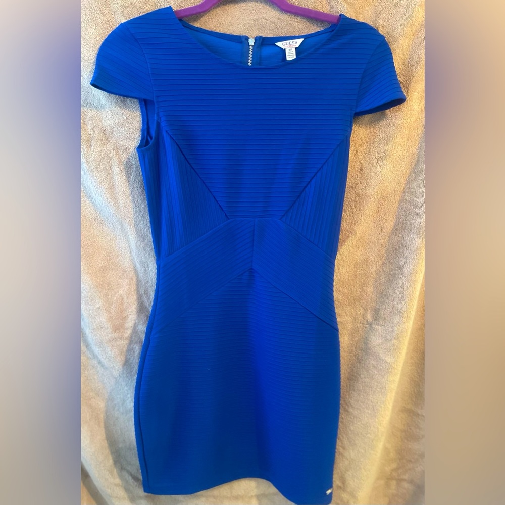Guess. Royal blue mini dress. Size small